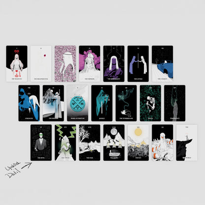Tarot of the Holy Spectrum by Chase Voorhees featuring vibrant colour symbolism, fully illustrated tarot cards, and contemporary indie artwork.