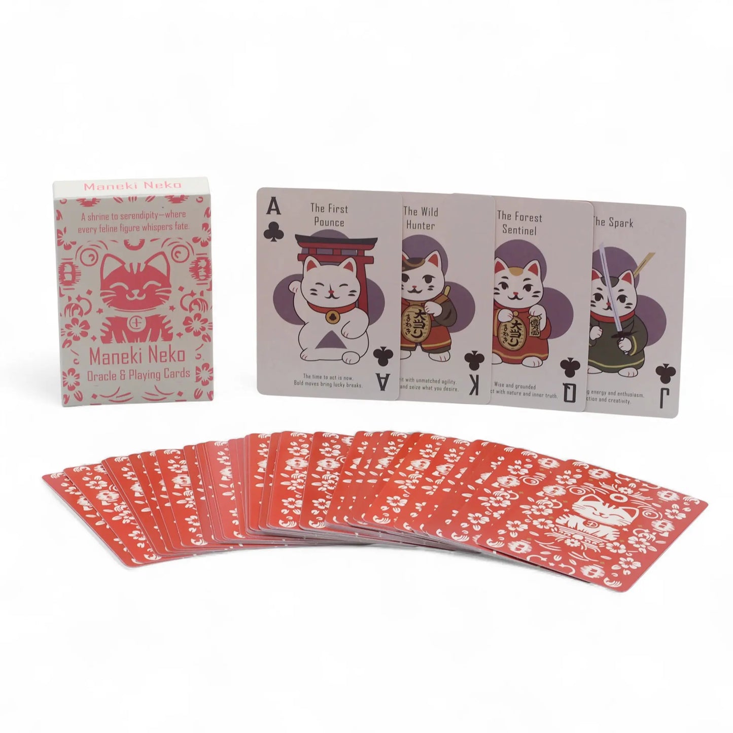 Maneki Neko Standard Playing Card Deck – Lucky Fortune Cat Cards Ancient Wisdom