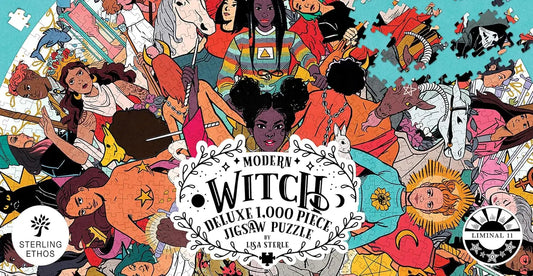 Modern Witch Tarot Jigsaw Puzzle – 1,000-Piece Circular Puzzle & Poster Sterling Ethos