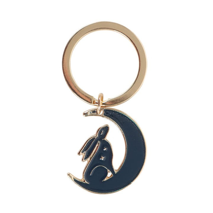 Carry a little moonlight magic with the Midnight Hare Keyring, a mystical moon-gazing hare gift featured in our inaugural Samhain Tarot & Tea box.