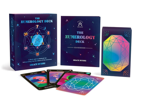 Mystic Mondays Numerology Deck with colourful number symbolism and modern oracle design