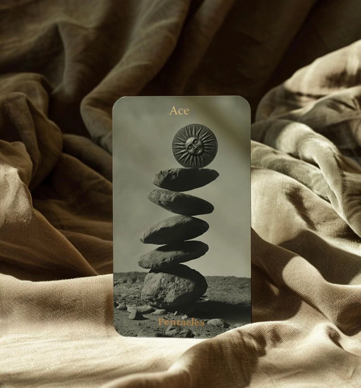 Tarot Obscuro Mini Edition indie tarot deck with black matte edges and metal storage tin.