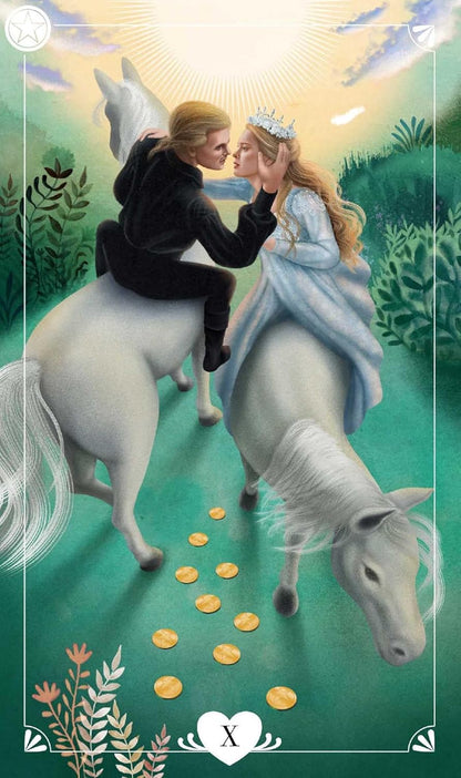 Princess Bride tarot deck featuring illustrated characters from the classic fantasy film with guidebook.