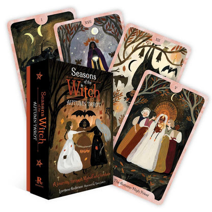 Seasons of the Witch Autumn Tarot deck with autumn leaves and mystical artwork UK