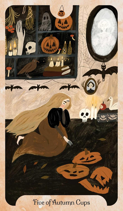 Seasons of the Witch Autumn Tarot deck with autumn leaves and mystical artwork UK