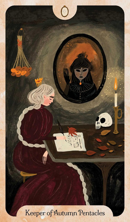 Seasons of the Witch Autumn Tarot deck with autumn leaves and mystical artwork UK