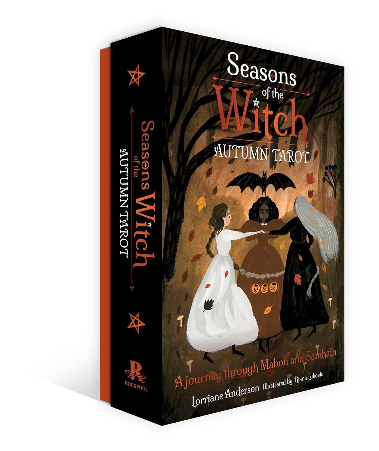 Seasons of the Witch Autumn Tarot deck with autumn leaves and mystical artwork UK