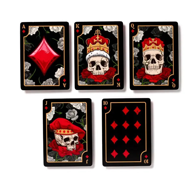 Skulls and Roses Standard Playing Card Deck – Gothic & Romantic Playing Cards Ancient Wisdom