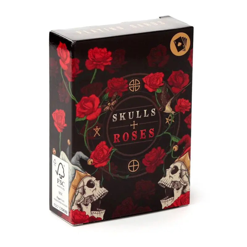 Skulls and Roses Standard Playing Card Deck – Gothic & Romantic Playing Cards Ancient Wisdom
