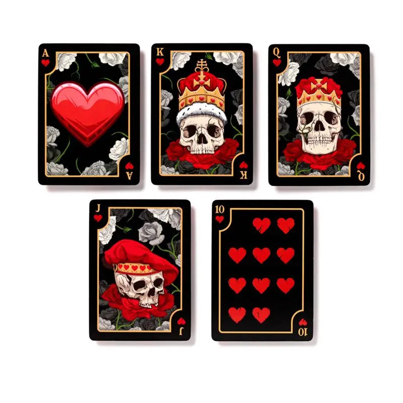 Skulls and Roses Standard Playing Card Deck – Gothic & Romantic Playing Cards Ancient Wisdom