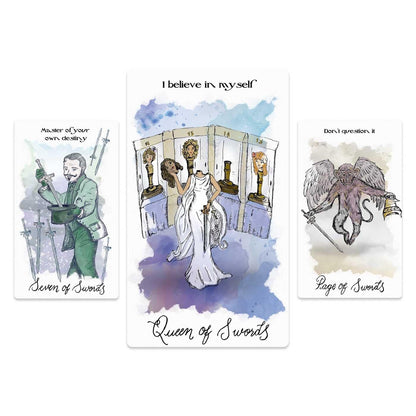Tarocle of Oz tarot and oracle deck featuring illustrated characters from the Land of Oz with guidebook.