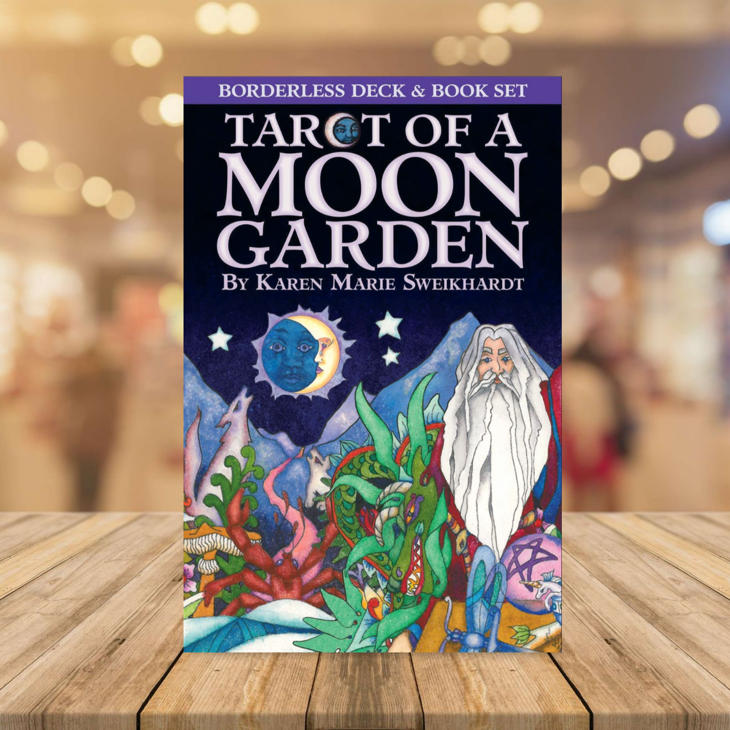 Tarot Of A Moon Garden Borderless Deck & Book Set