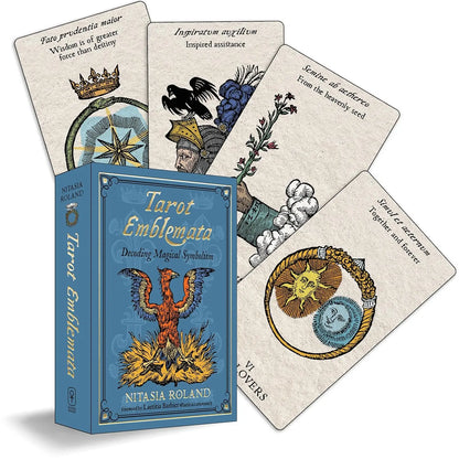 Tarot Emblemata: Decoding Magical Symbolism (83 Full-Color Cards and 192-Page Guidebook) - Oneness emporium