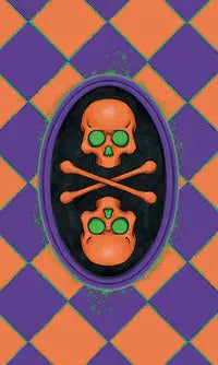 Trick or Treat Tarot deck and guidebook featuring Halloween themed Rider Waite tarot artwork.