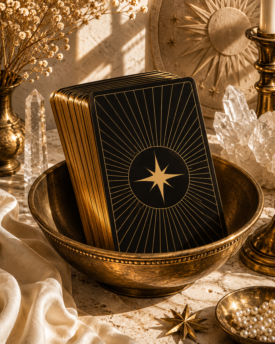 Venus Morningstar Tarot Dark Edition 2nd Edition featuring classical fine art imagery, mythological symbolism, dark borders, and premium gilded presentation.