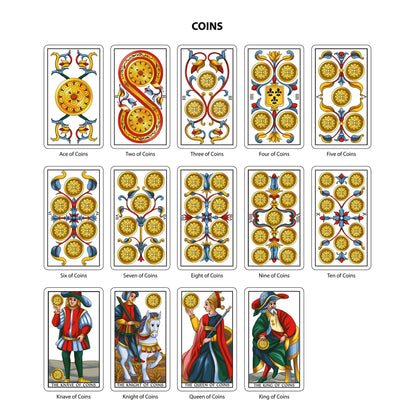 Tarot of Marseilles Historical Tarot Cards Deck Da Brigh - Oneness emporium