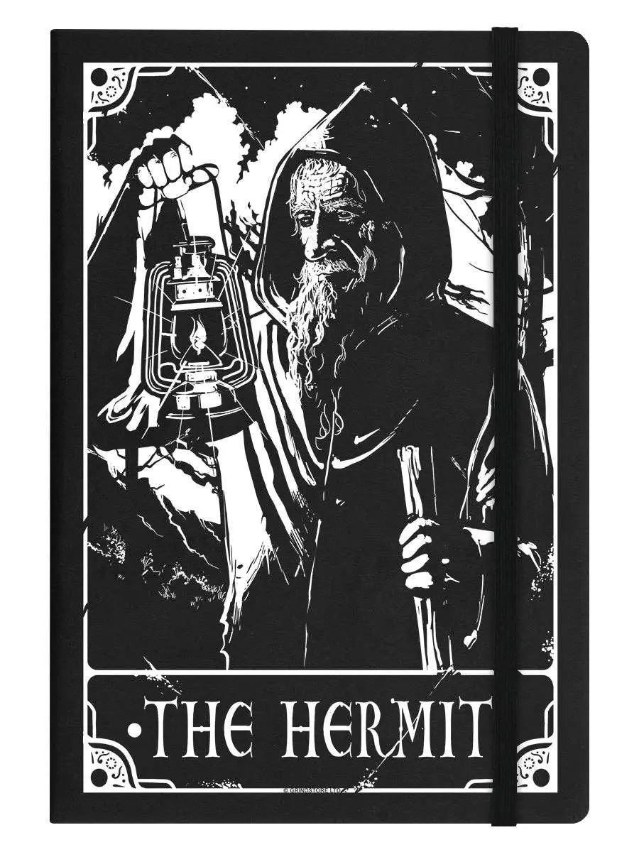 Deadly Tarot - The Hermit Black A5 Hard Cover Notebook