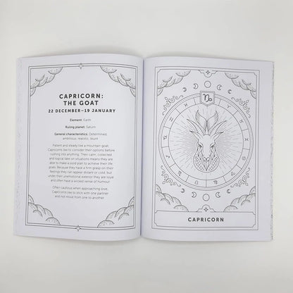The Astrology Colouring Book: A Cosmic Journey of Colour and Creativity - Oneness emporium