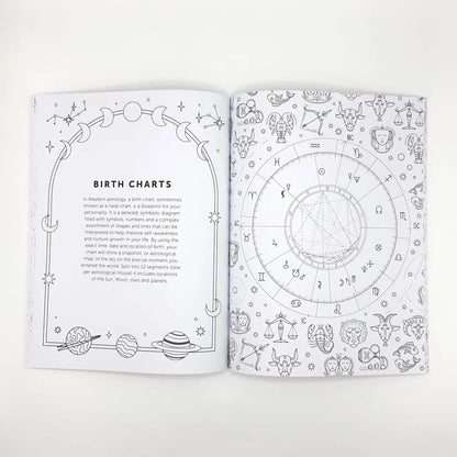 The Astrology Colouring Book: A Cosmic Journey of Colour and Creativity - Oneness emporium