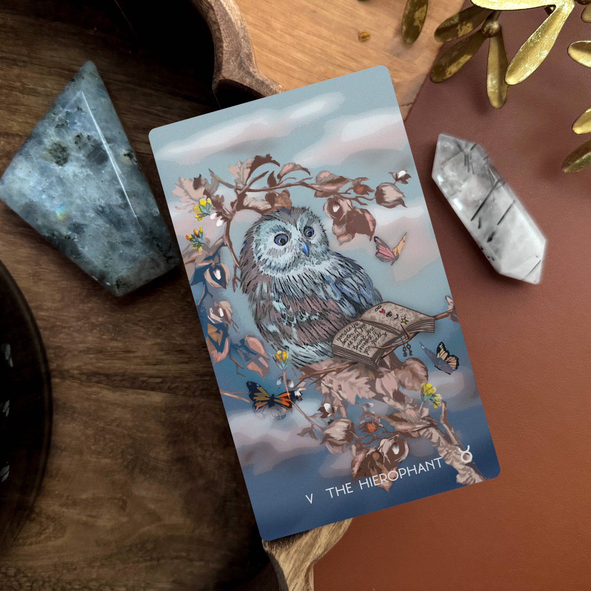 The Meraki Tarot 5th Edition by Kerri Snook featuring whimsical botanical tarot artwork and fantasy-inspired symbolism