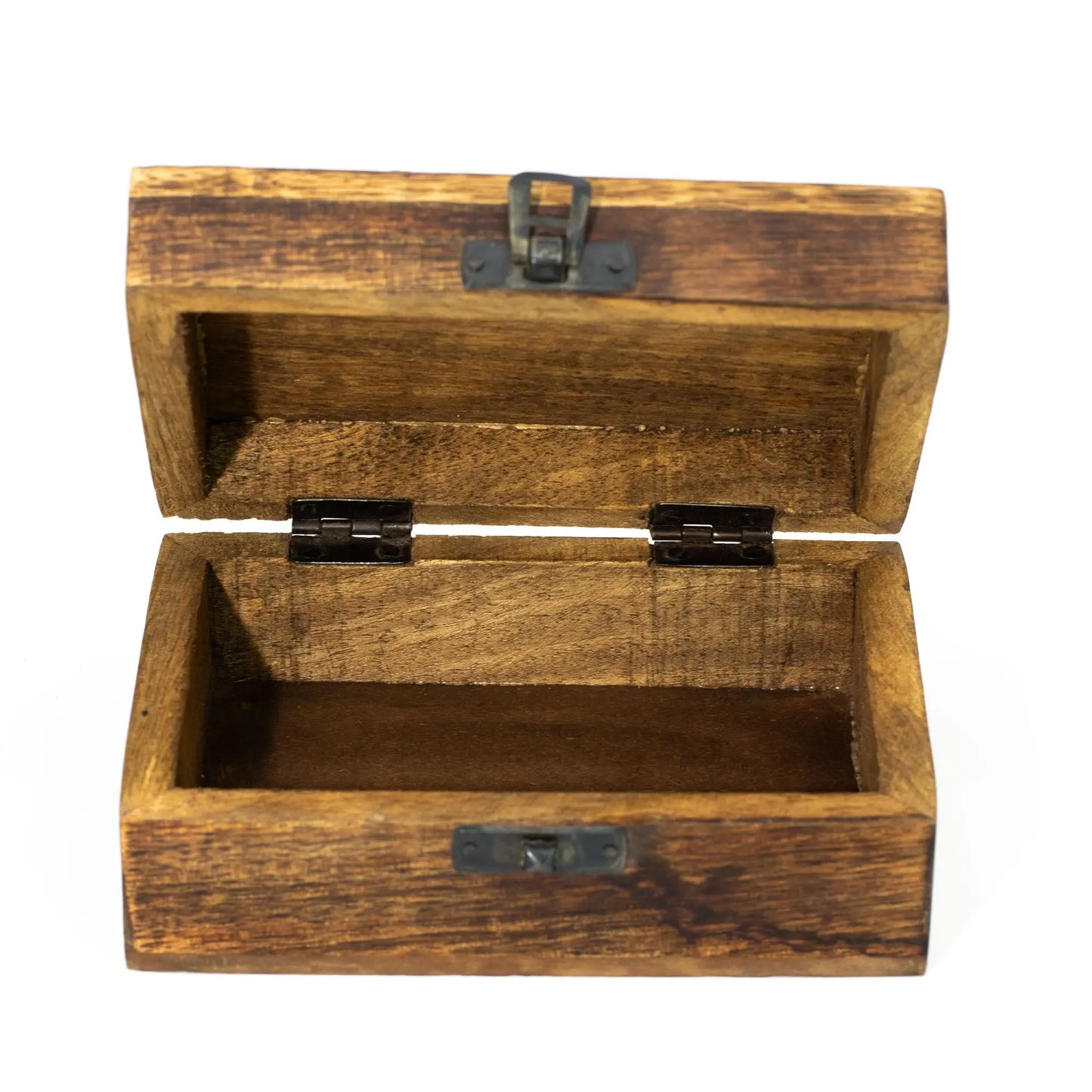 Medium tarot storage box with desert night scene, full moon, palm trees and stars.