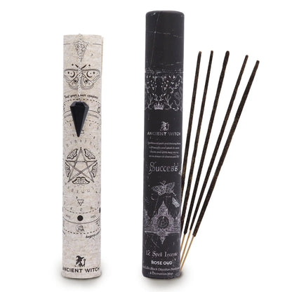 Ancient Witch Spell Incense - Success - Black Obsidian Pendulum AW Dropship UK