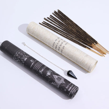 Ancient Witch Spell Incense - Success - Black Obsidian Pendulum AW Dropship UK