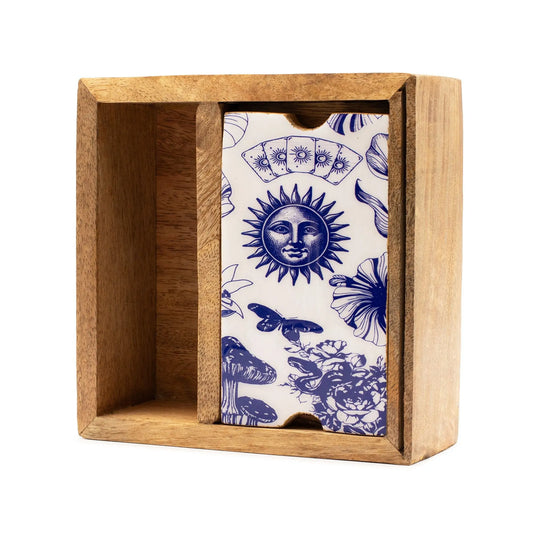 Two Section Tarot Box with Card Holder AW Dropship UK