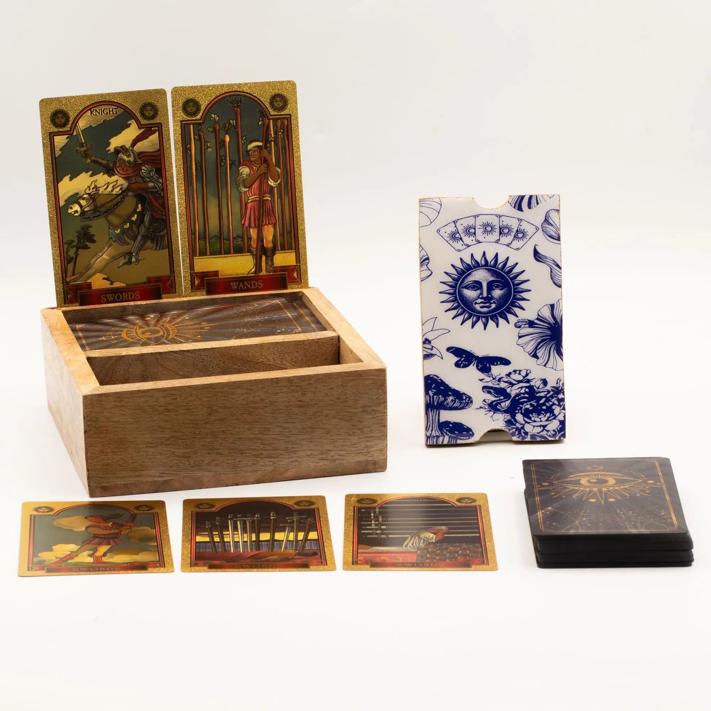 Two Section Tarot Box with Card Holder AW Dropship UK
