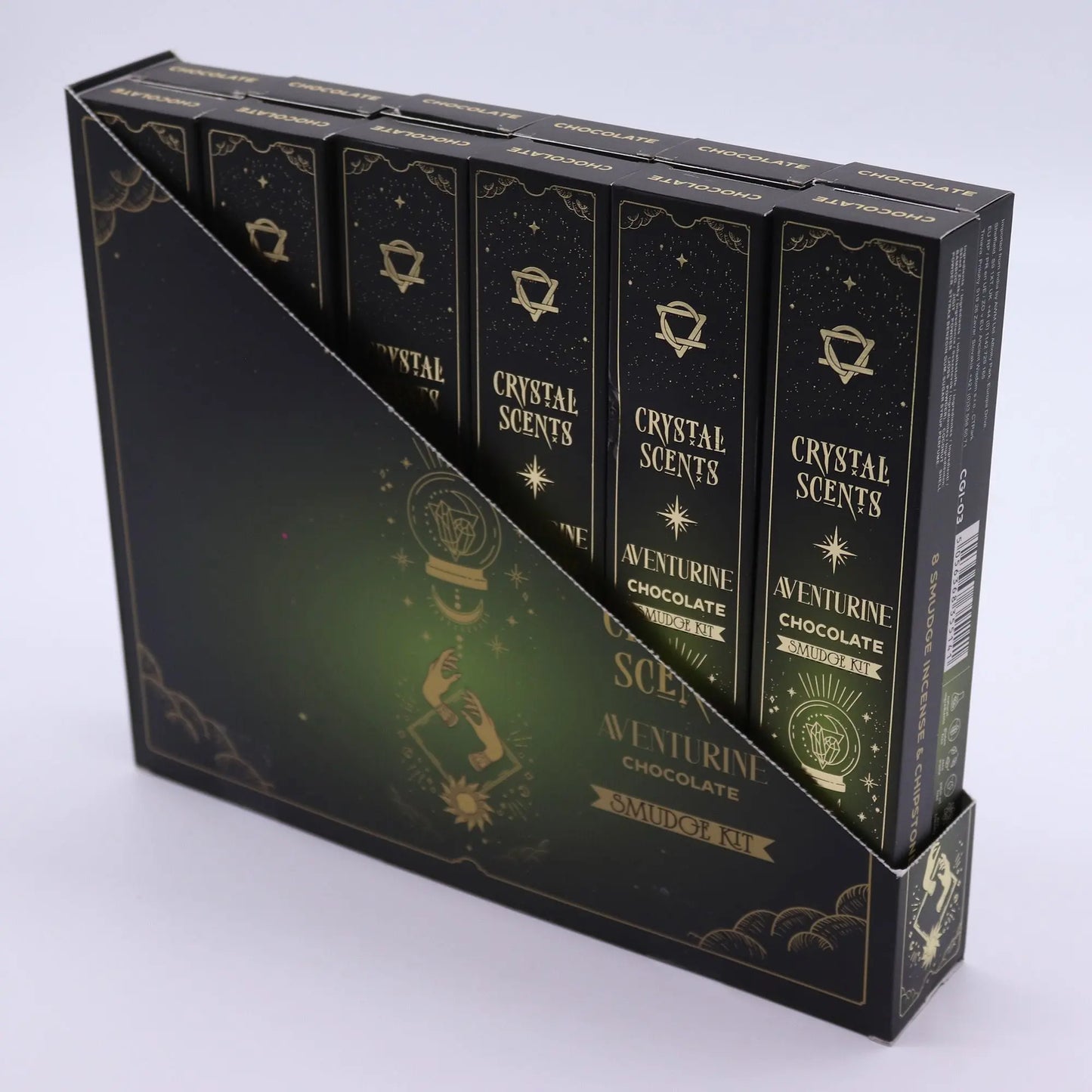 Aventurine Crystal Scents Smudge Incense - Chocolate AW Dropship UK