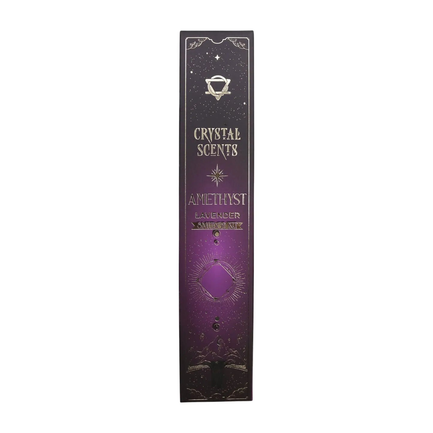 Amethyst Crystal Scents Smudge Incense - Lavender AW Dropship UK