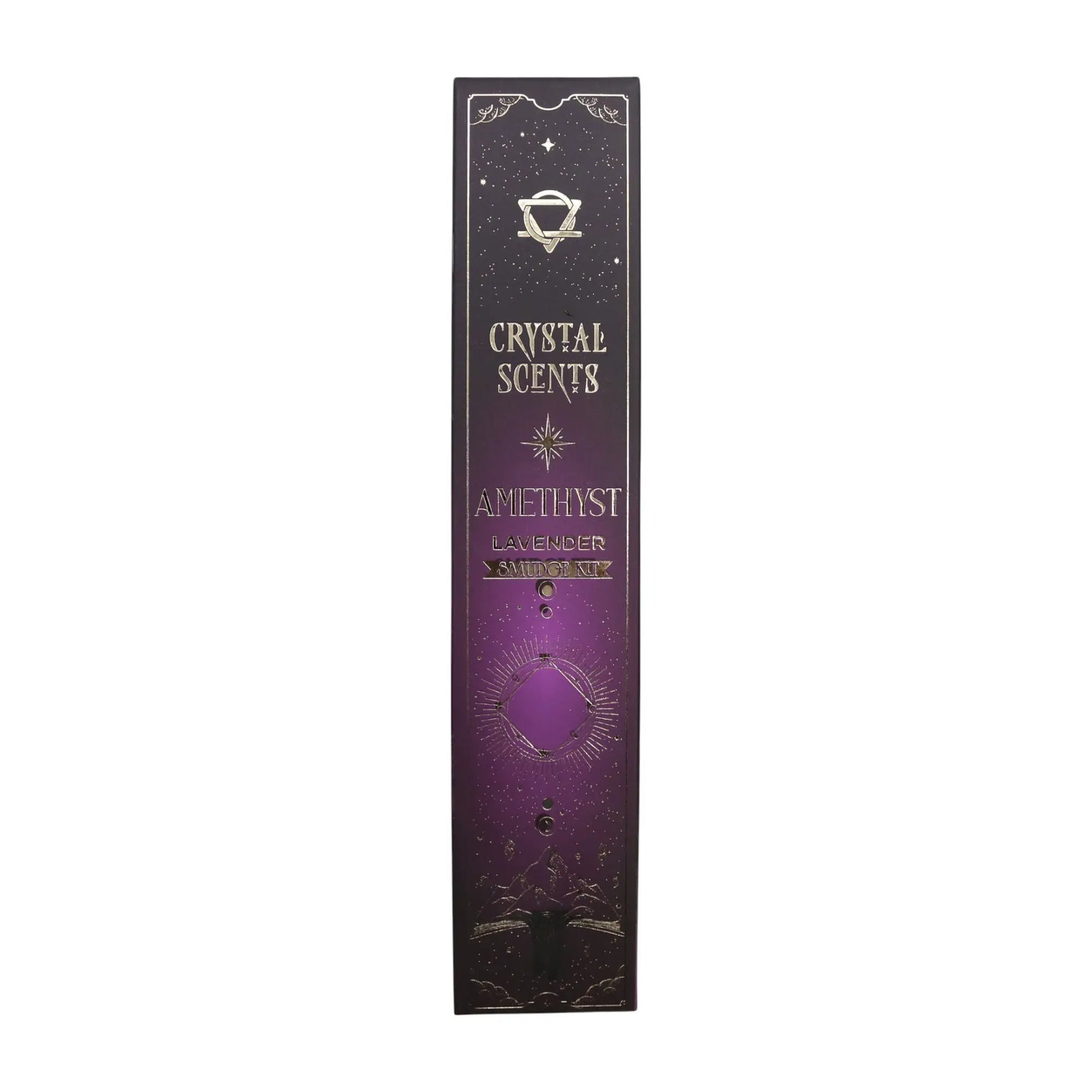 Amethyst Crystal Scents Smudge Incense - Lavender AW Dropship UK