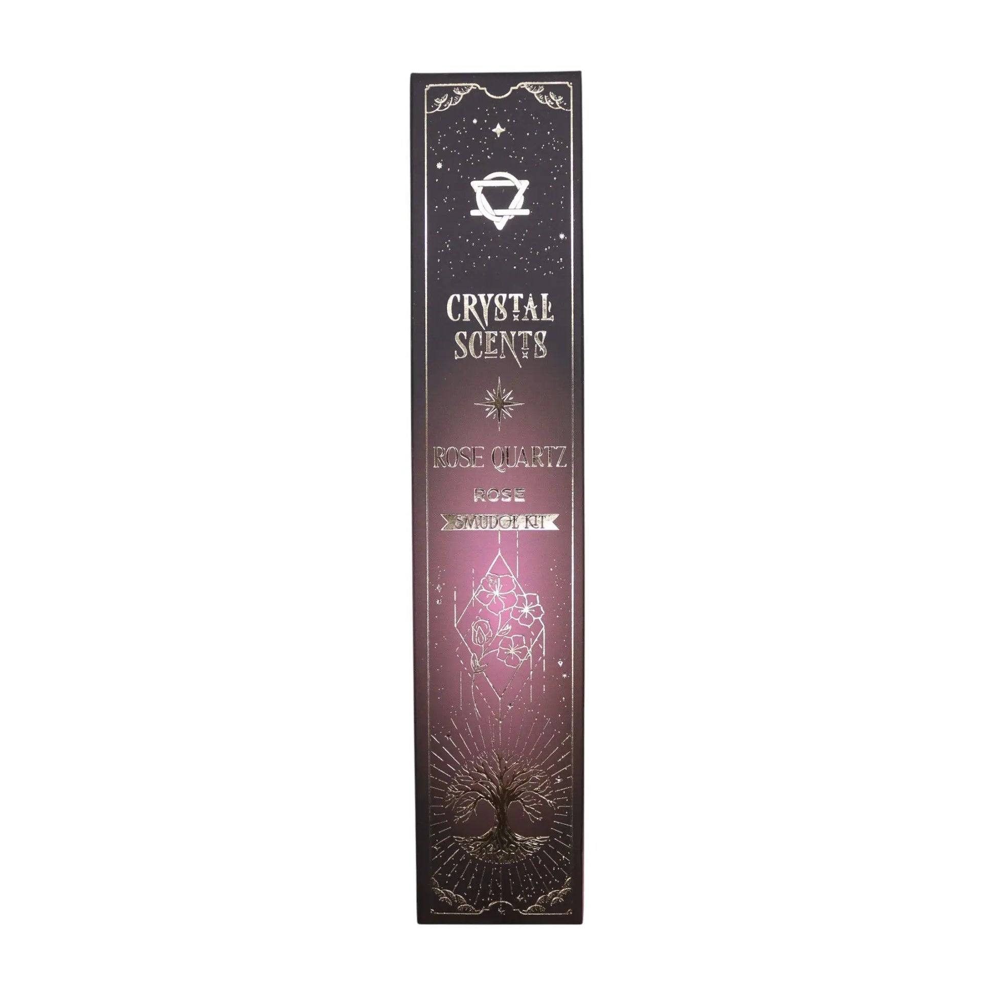 Rose Quartz Crystal Scents Smudge Incense - Rose AW Dropship UK