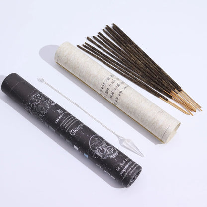 Ancient Witch Spell Incense - Cleansing - Rock Crystal Pendulum AW Dropship UK