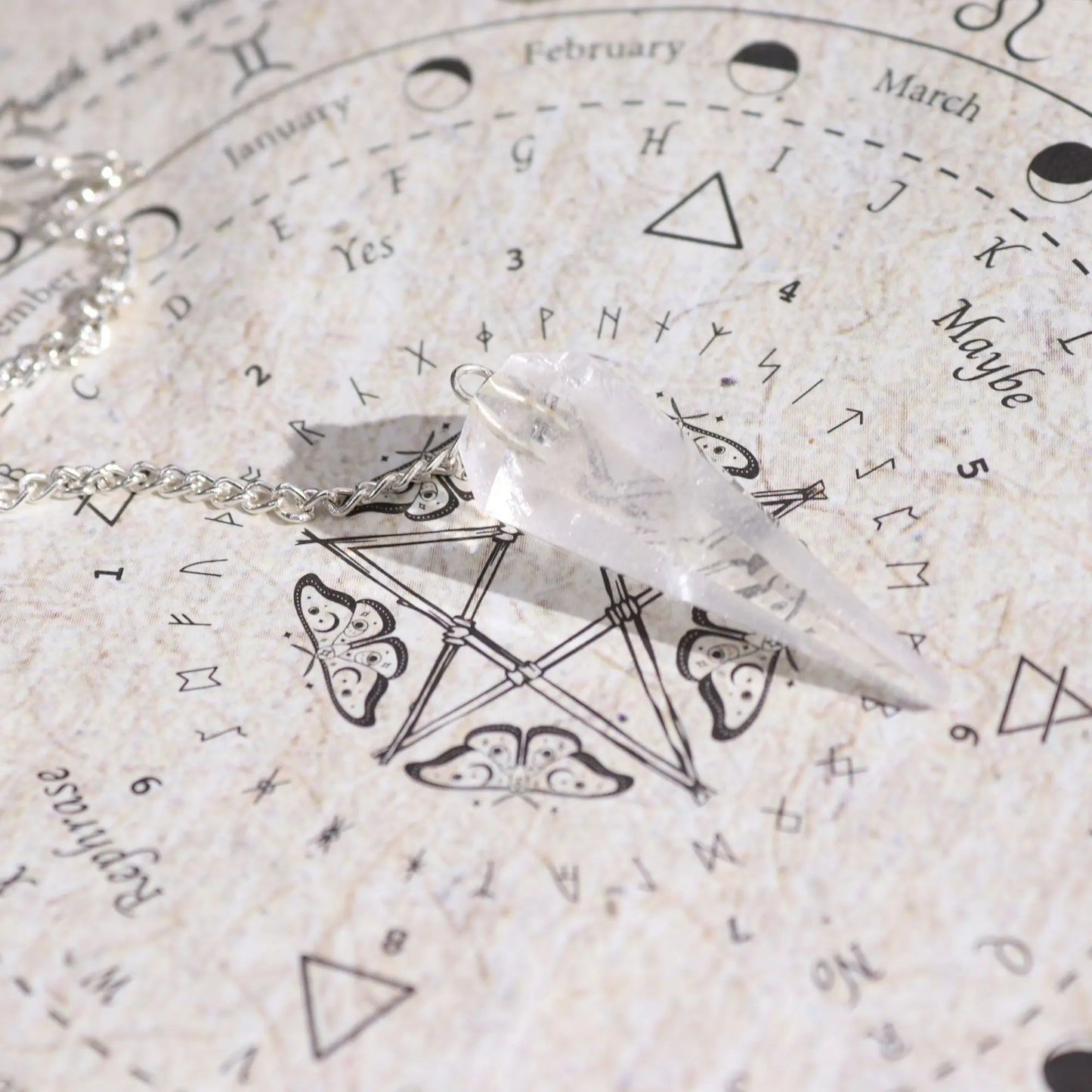 Ancient Witch Spell Incense - Cleansing - Rock Crystal Pendulum AW Dropship UK