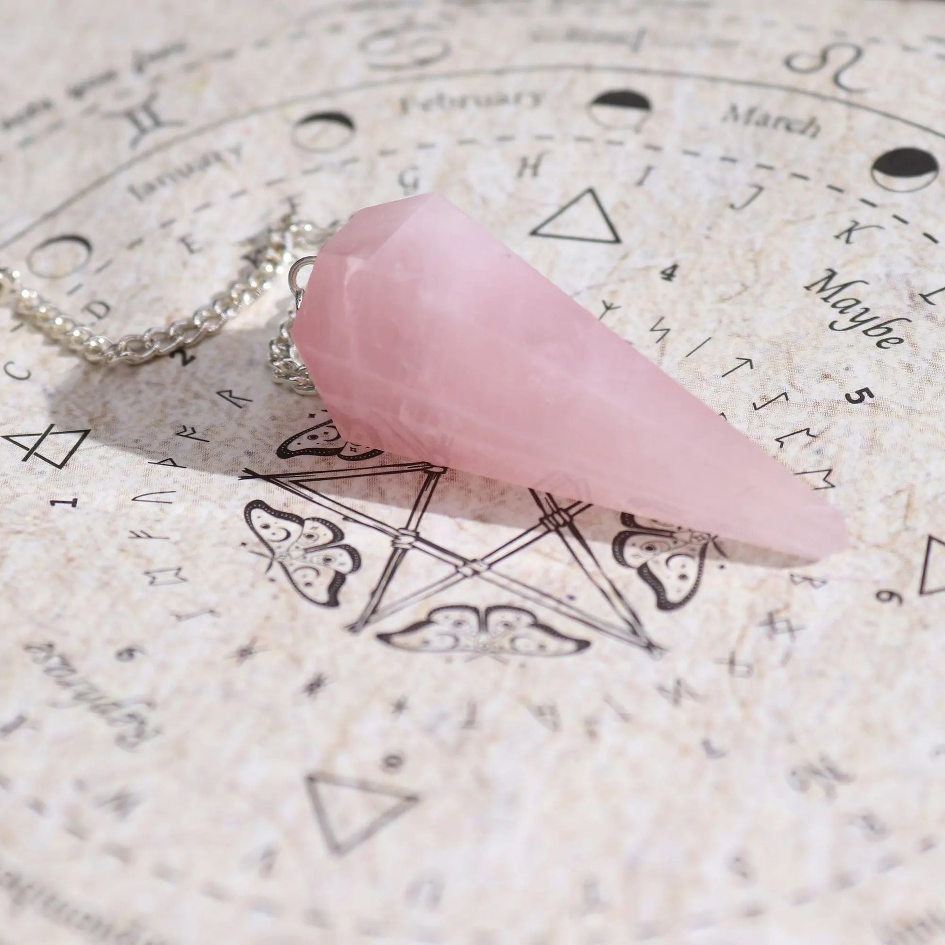 Ancient Witch Spell Incense - Love - Rose Quartz Pendulum AW Dropship UK