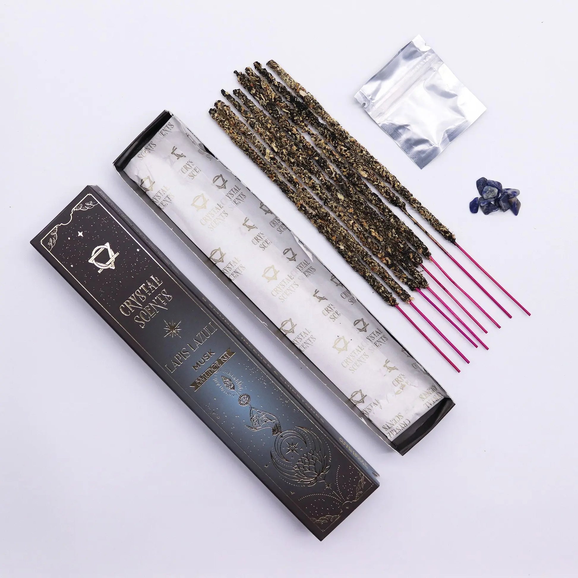 Lapis Crystal Scents Smudge Incense - Musk AW Dropship UK