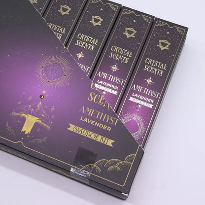 Amethyst Crystal Scents Smudge Incense - Lavender AW Dropship UK