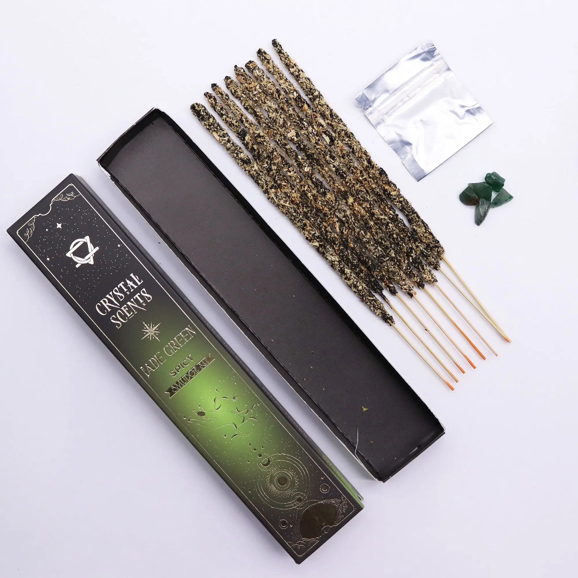 Jade Crystal Scents Smudge Incense - Spicy AW Dropship UK