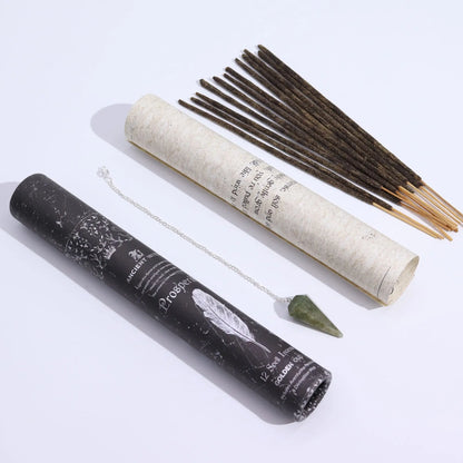 Ancient Witch Spell Incense - Prosperity - Aventurine Pendulum AW Dropship UK