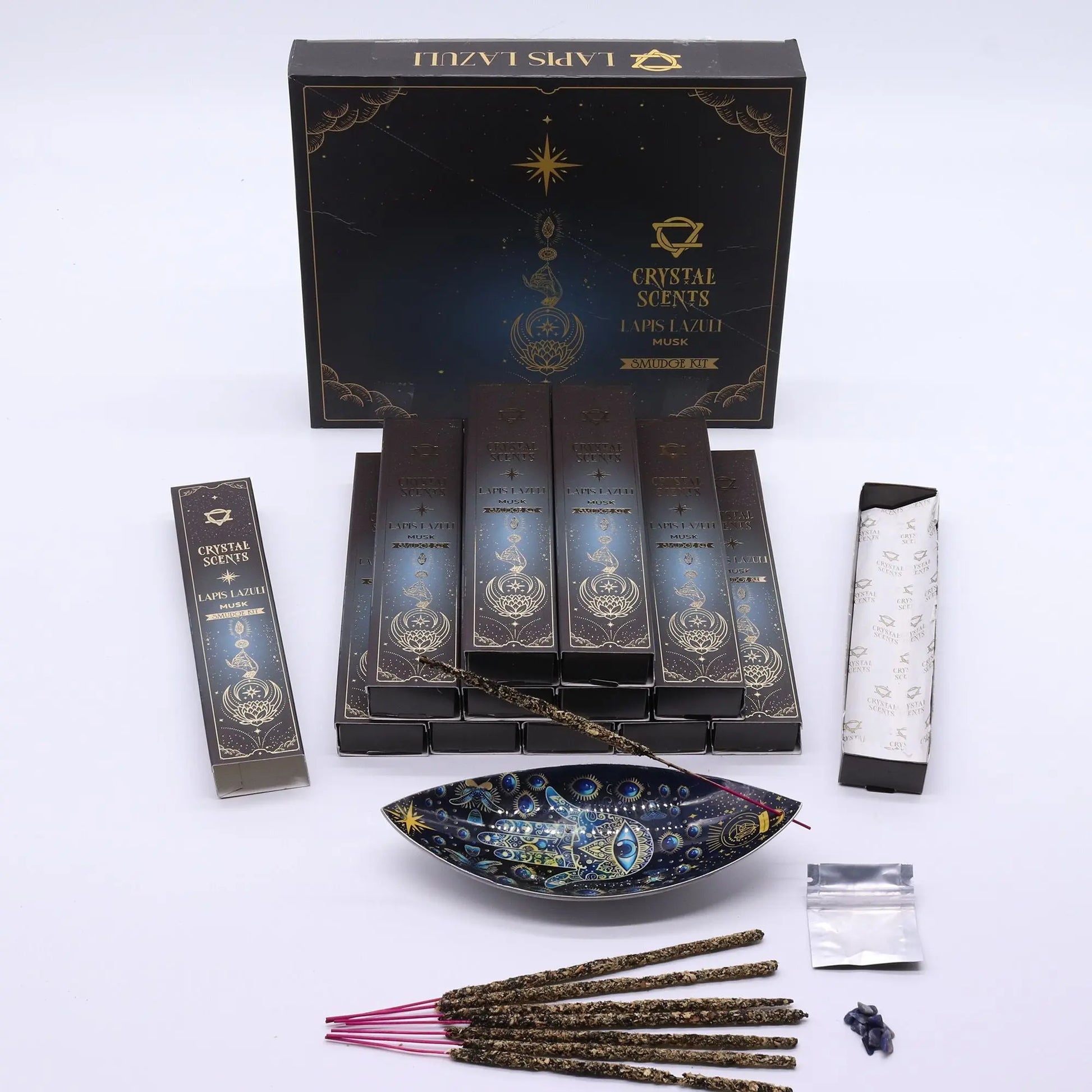 Lapis Crystal Scents Smudge Incense - Musk AW Dropship UK