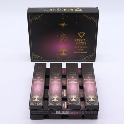 Rose Quartz Crystal Scents Smudge Incense - Rose AW Dropship UK