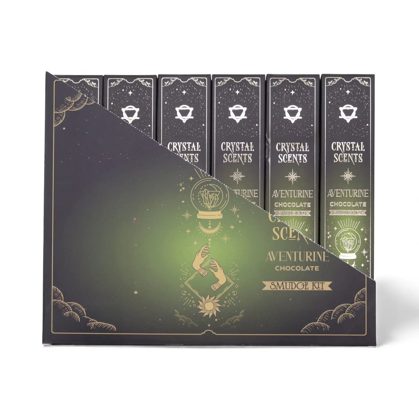 Aventurine Crystal Scents Smudge Incense - Chocolate AW Dropship UK