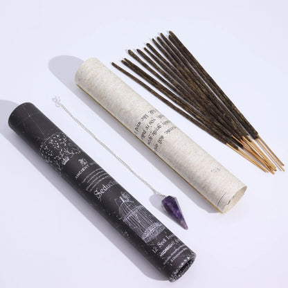 Ancient Witch Spell Incense - Seduction - Amethyst Pendulum AW Dropship UK
