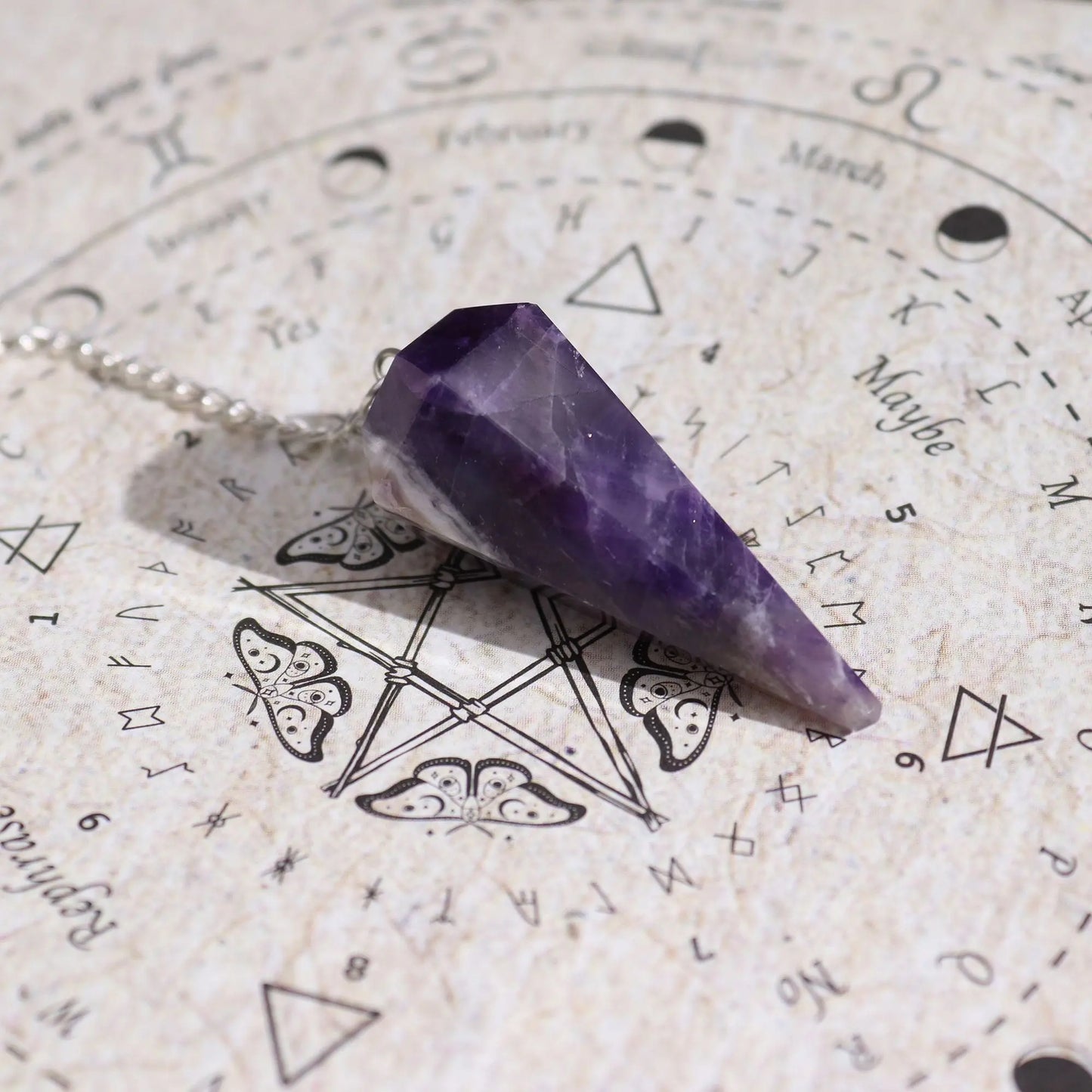Ancient Witch Spell Incense - Seduction - Amethyst Pendulum AW Dropship UK