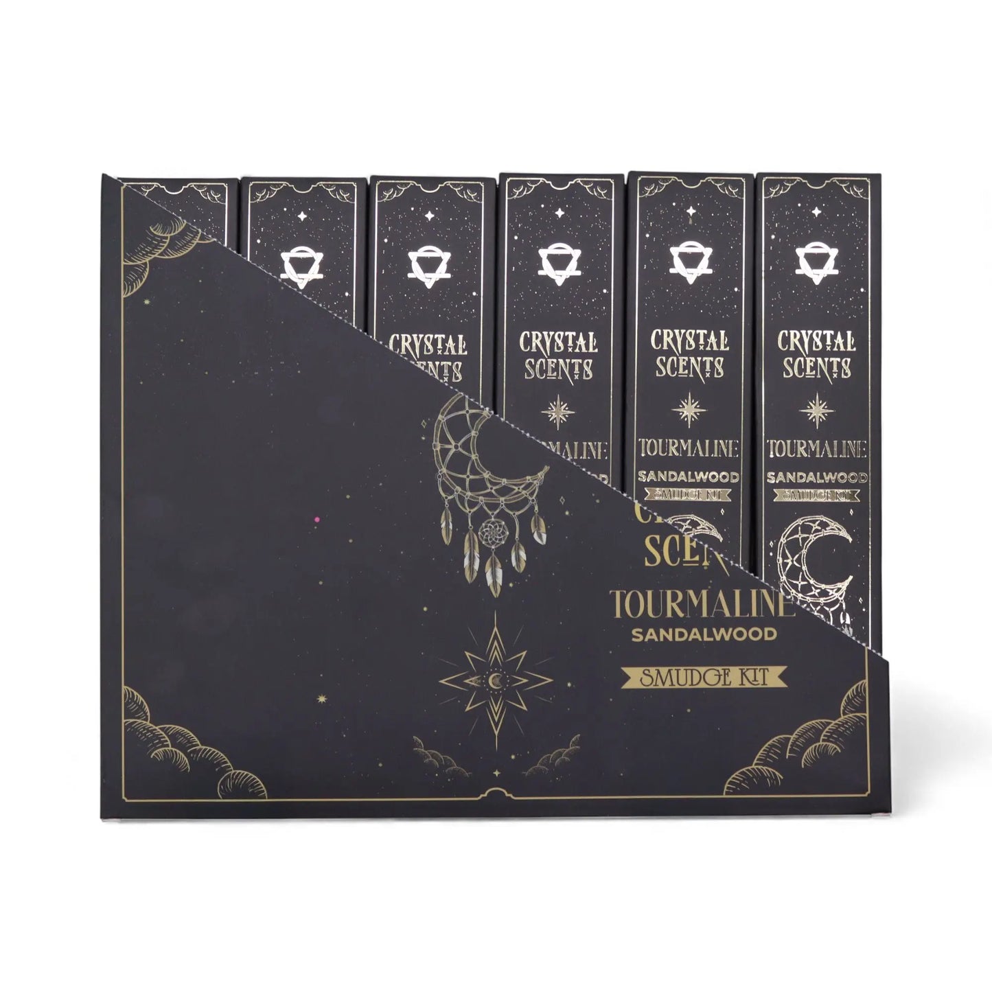Tourmaline Crystal Scents Smudge Incense - Sandalwood AW Dropship UK
