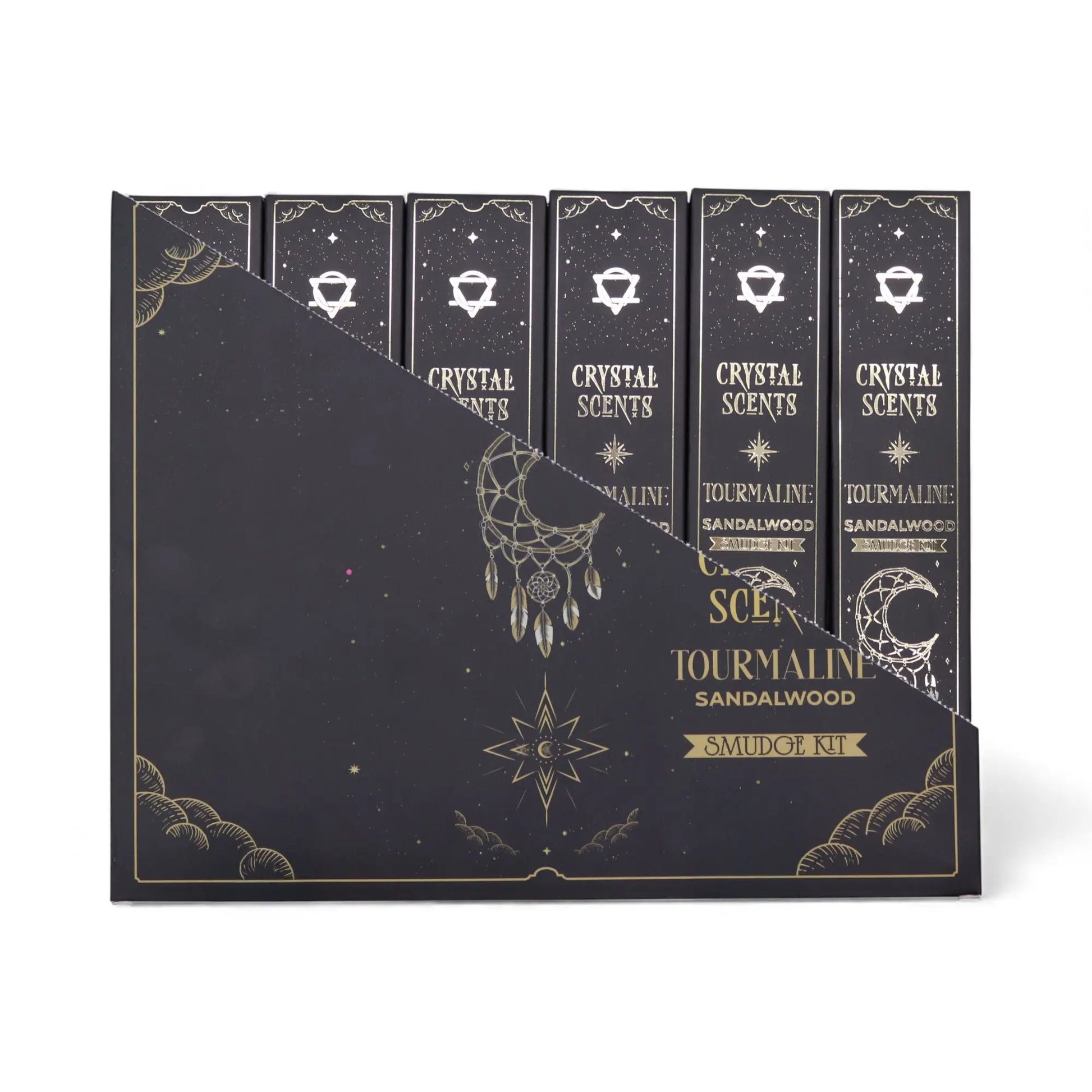 Tourmaline Crystal Scents Smudge Incense - Sandalwood AW Dropship UK
