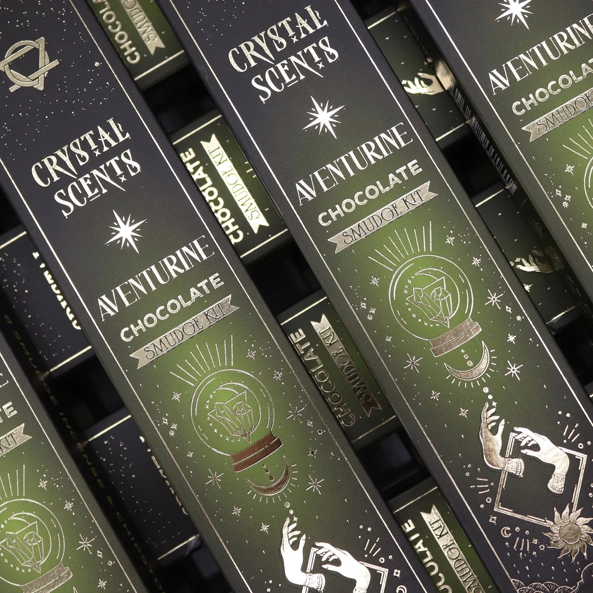 Aventurine Crystal Scents Smudge Incense - Chocolate AW Dropship UK