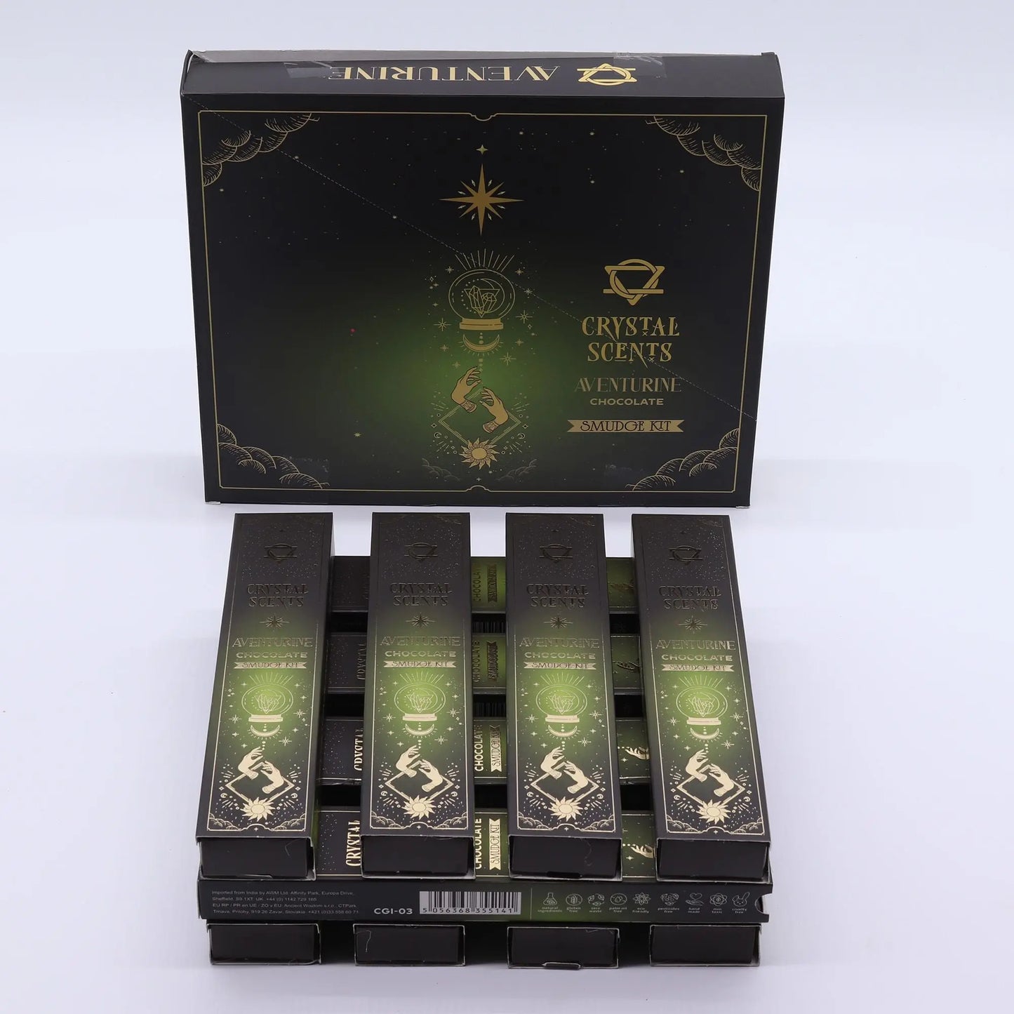 Aventurine Crystal Scents Smudge Incense - Chocolate AW Dropship UK