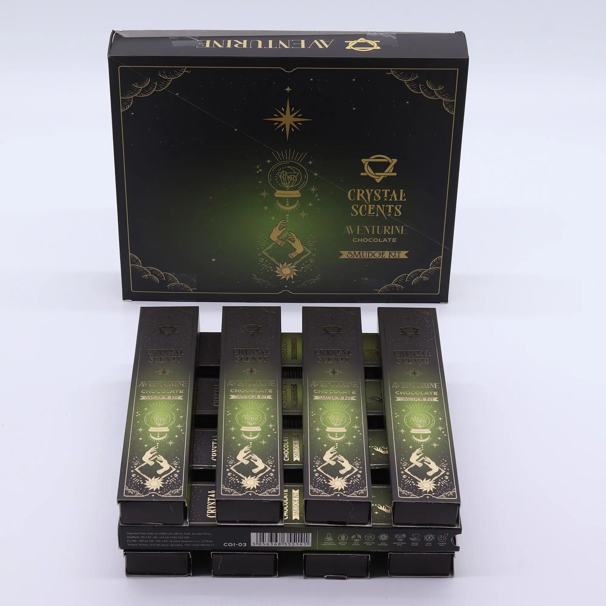 Aventurine Crystal Scents Smudge Incense - Chocolate AW Dropship UK